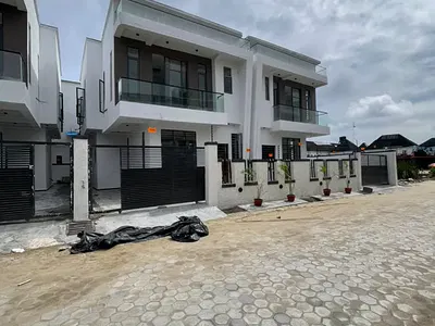 Luxury 4 Bedroom Semi Detached Duplex with a Room BQ — Ikota, Lekki, Lagos