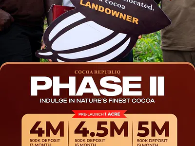 Land+cocoa You Own an Affordable Farmland Asset That Can Grow with You — 1 Acre & Price Is Increasing by 7th of October, Shapala Village, Obafemi Owode, Ogun