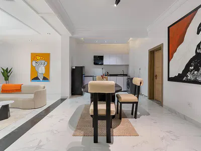 Brand New 1 Bedroom Smart Apartment with Balconies, Swimming Pool — Lekki, Lagos