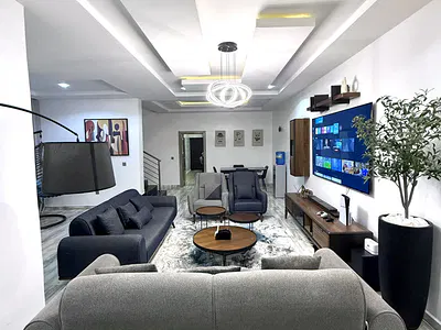 3 Bedroom Flat, Fully Furnished with PS5 — Usman O Jibrin Street, Guzape District, Abuja