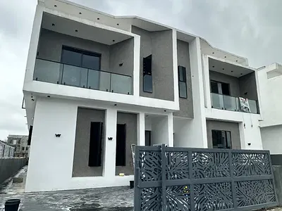 Lovely 4 Bedroom Semi Detached Duplex with a Room BQ — Ajah, Lagos