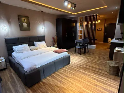 A Stylish Fully Furnished Studio Mini-Flat with Personal Kitchen — Lekki, Lagos
