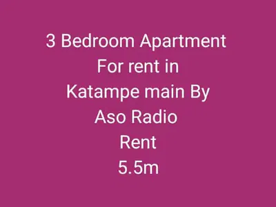 3 Bedroom Apartment Now Available — Katampe by Aso Radio, Katampe (Main), Katampe, Abuja