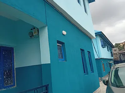 Ensuit Ground Floor Newly Built 2 Bedroom Flat with P.O.P Ceiling — Off Mobil Bus Stop Oke-Ira, Ogba, Ikeja, Lagos