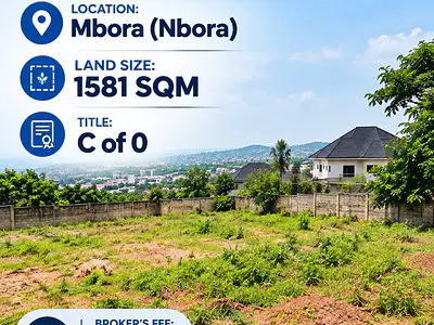 1,581 SQM Land in Mbora — Mbora (Nbora), Abuja
