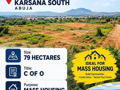 79 Hectares of Land — Karsana South, Karsana, Abuja