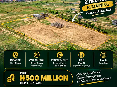 2ha Residential Land Estate Plot — Idu Industrial, Abuja