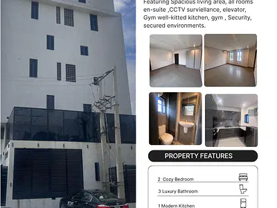 Fully Furnished 2 Bedroom Maisonette Available — Lekki, Lagos