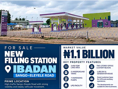 Filling Station with LPG Facility — Sango–eleyele Road, Ibadan, Oyo
