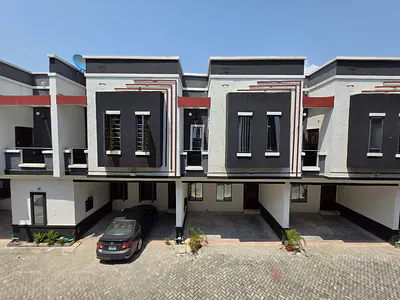 BR and New Standard Ensuit 2 Bedroom Terraced House — Orchid Road, Lekki, Lagos