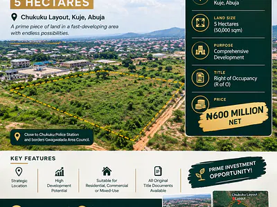 5 Hectare Land — Kuje, Abuja
