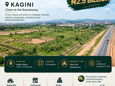 3.75ha Mixed-Use Land — Kagini, Abuja