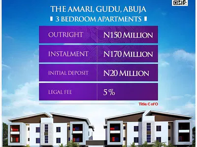 3 Bedroom Apartment — Gudu, Abuja