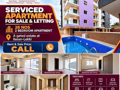 Brand New 26 Nos / Bedroom Serviced Apartments — Lekki, Lagos
