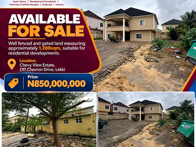 A Well Fenced & Gated Land Measuring Approach 1200 Square Meters — Off Udeco Road, Chevyview Estate, Lekki, Lekki Phase 2, Lekki, Lagos