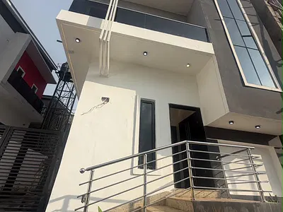 Luxury 4 Bedroom Terraced Duplex with BQ — By Police Station, Wuye, Abuja