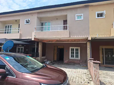 A Carcass 3 Bedroom Terrace Duplex (Middlepiece) All Rooms Ensuite — Lekki Gardens Phase Two, Ajiwe, Ajah, Lagos