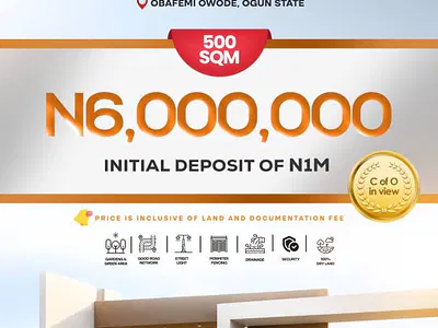 Residential Land — Milebrook Bliss Estate, Obafemi Owode, Ogun