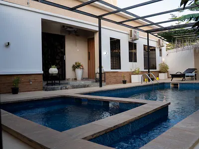 Luxury 2 Bedroom Furnished & Service Bungalow with Private Pool — By Nzimaye Hospital, Idu Industrial, Abuja