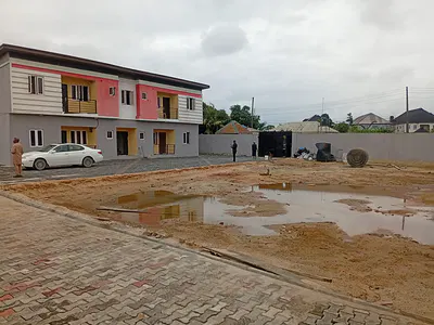 Corner Piece of 2 Plot with Newly Built 5 Units of 2 Bedrooms Flat — Goodness Estate Off Addo Road, Oke Ira Nla, Oke Ira, Ajah, Lagos