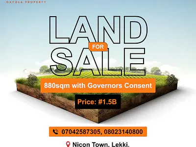Plot of Land 880SQM — Nicon Town, Lekki, Lagos