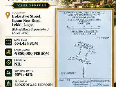 654 SPM of Residential Land — Lekki, Lagos