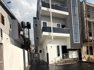 Exquisitely Finished 4 Bedroom Terrace Duplex with BQ and Cinema Room — Inside Estate, Wuye Main, Abuja, Wuye, Abuja