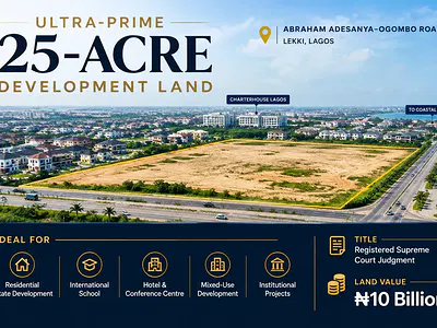 Ultra-Prime 25-Acre Development Land — Ajah, Lagos