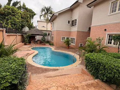 4 Bedroom Semi Detached Serviced Duplex, BQ, Pool, Gym, 24/7 Services — Wuse 2, Abuja