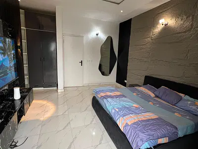 Furnished Master's Bedroom with Walk-In Closet — DPK Estate, Orchid, Lekki, Lagos