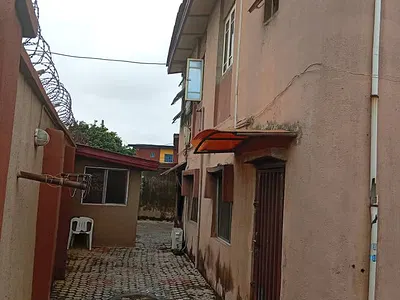 Block of 2unit 2bedroom Flat (Ensuit 2bedroom, Miniflat, 4shops, C.of.o — In a Gated Street, Fagba, Agege, Lagos