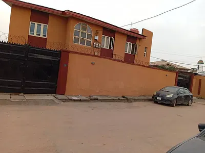 Block of 2 Units 2 Bedroom Flat with Shops and BQ — Fagba, Agege, Lagos