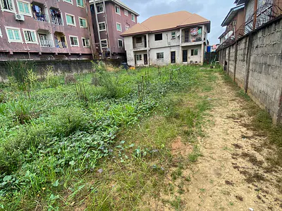 Solid Block of Flats with Setback Land for Another Development — Along Grandmate Road, Ago Palace, Isolo, Lagos