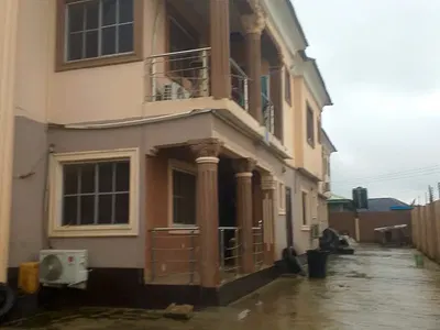 Block of 4 Flats with 3 Bedrooms Each — Adegbose Estate, Oluodo by Sholebo Junction, Ebute, Ikorodu, Lagos