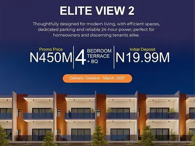 Luxury 4 Bedroom Terrace Duplex with BQ and C of O — Elite View 2, Omole Phase 1, Ikeja, Lagos