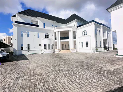 Newly Built 17 Bedroom Fully Detached Duplex + 6-Room Boys Quarters L — Guzape District, Abuja