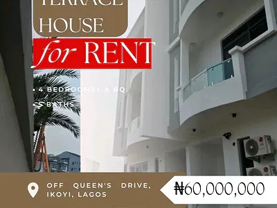 Brand New 4 Bedroom Terrace Home Plus a BQ Corner Unit — Ikoyi, Lagos