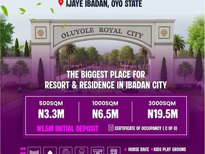 Residential Land with Certificate of Occupancy — Oluyole Royal City Estate Closed to Kings College, Ibadan, Oyo