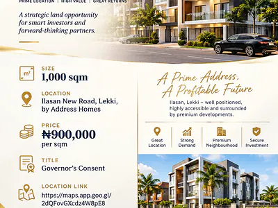 1,000 SQM Residential Land — Ilasan, Lekki, Lagos