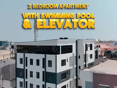 Bespoke 2 Bedroom Apartment with Swimming Pool — Along the Coastal Road, Ikate, Lekki, Lagos