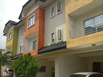 Fully Serviced 4 Bedroom Terrace Duplex with BQ — Sharing Fence with Spa Supermarket, Ikate, Lekki, Lagos