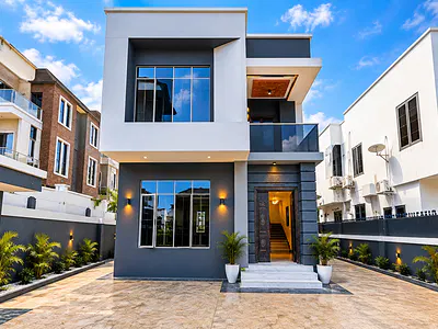 5 Bedroom Fully Detached Duplex + BQ — Osapa London, Osapa, Lekki, Lagos