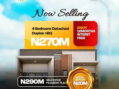 4-Bedroom Detached Duplex with Boys' Quarters — Akowonjo Road, Egbeda, Alimosho, Lagos