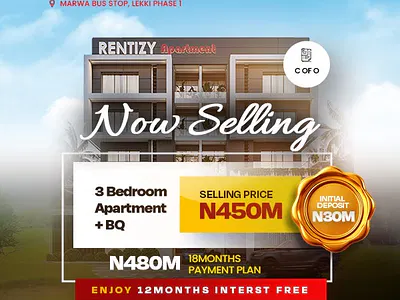 3 Bedroom Apartments with BQ — Marwa Bus Stop, Lekki Phase 1, Lekki, Lagos