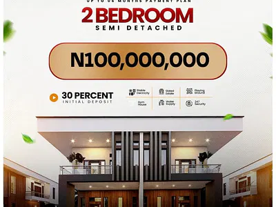 2 Bedroom Semi Detached — Heirs Residence No. 1 Jesus Avenue, Canaan Estate by DKK, Ajah, Lagos