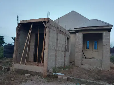 2 Bedroom Bungalow with a Shop — 123 Area by Oyebuchi Block Industry, Asaba, Delta