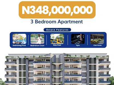 3 Bedroom Apartment with Bronze Finishing — Maitama District, Abuja