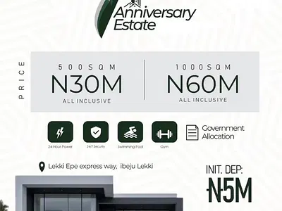 Residential Land in 7th Anniversary Estate — Lekki-Epe Expressway, Ibeju Lekki, Lagos