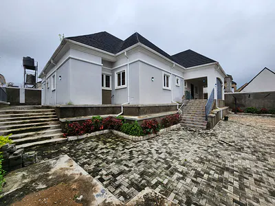 Brand New, Luxuriously Finished 3 Bedroom Detached Bungalow +2 Room BQ — Mab Global Estate, Karsana, Abuja