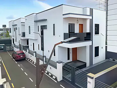 Executive 4 Bedroom Duplex Plus BQ in a Secure Estate — Opp Naf Harmony, Rukpakulusi, Port Harcourt, Rivers
